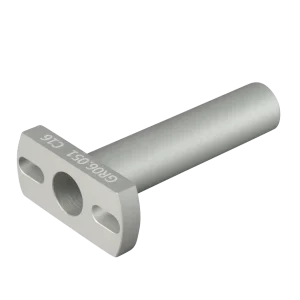 EOAT gripper fitting for parallel and angular grippers, clamp diameter 14 mm with 60 mm shaft length, designed for industrial automation applications.