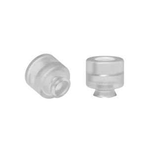 Flat vacuum cup made of transparent silicone, diameter 2 mm, stroke 0.4 mm, for EOAT and industrial automation applications.